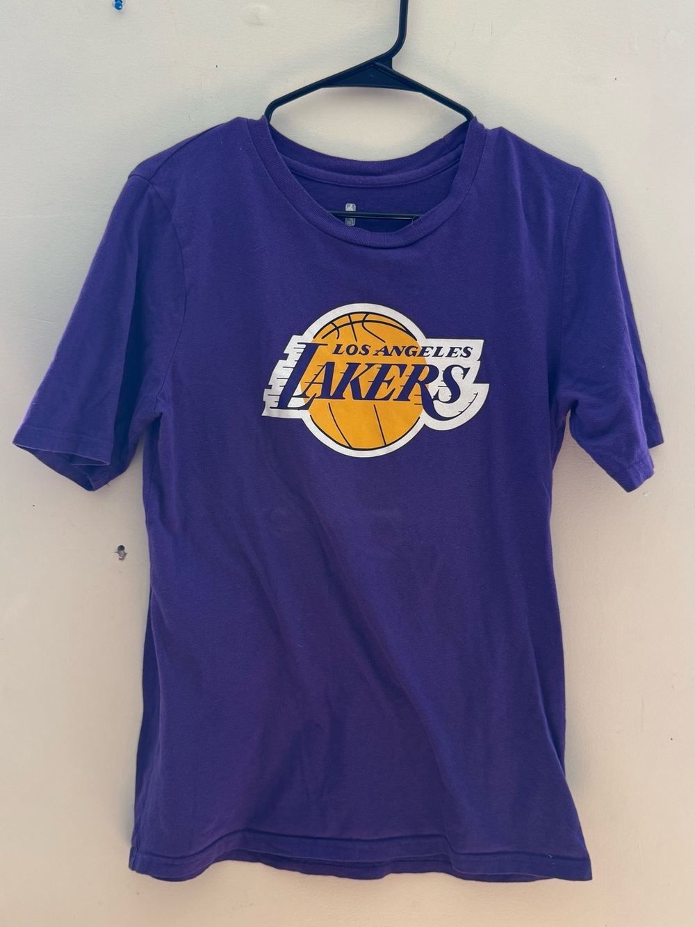 NBA Los Angeles Lakers Purple T‑Shirt with Yellow Logo